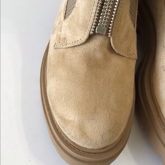 Steven  New York for suede sip up ankle booty tan cream size 9M - Picture 6 of 7